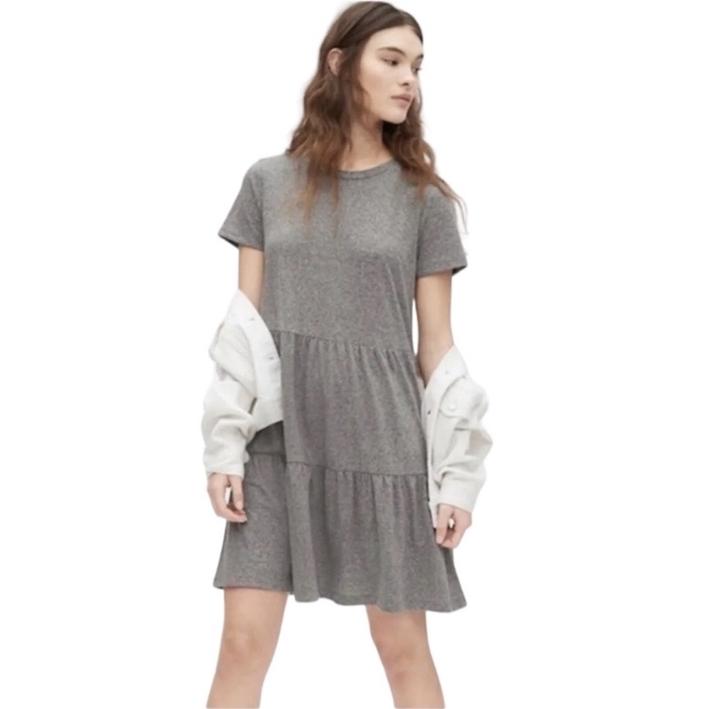 Gap Baby Doll Short Sleeve Tiered Tshirt Dress Size XS